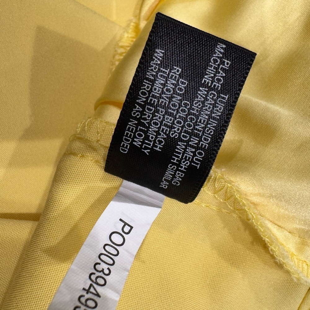 Boston Proper Modern Slim Straight Leg Slit Front Lemon Drop Pant Trousers - Picture 6 of 12